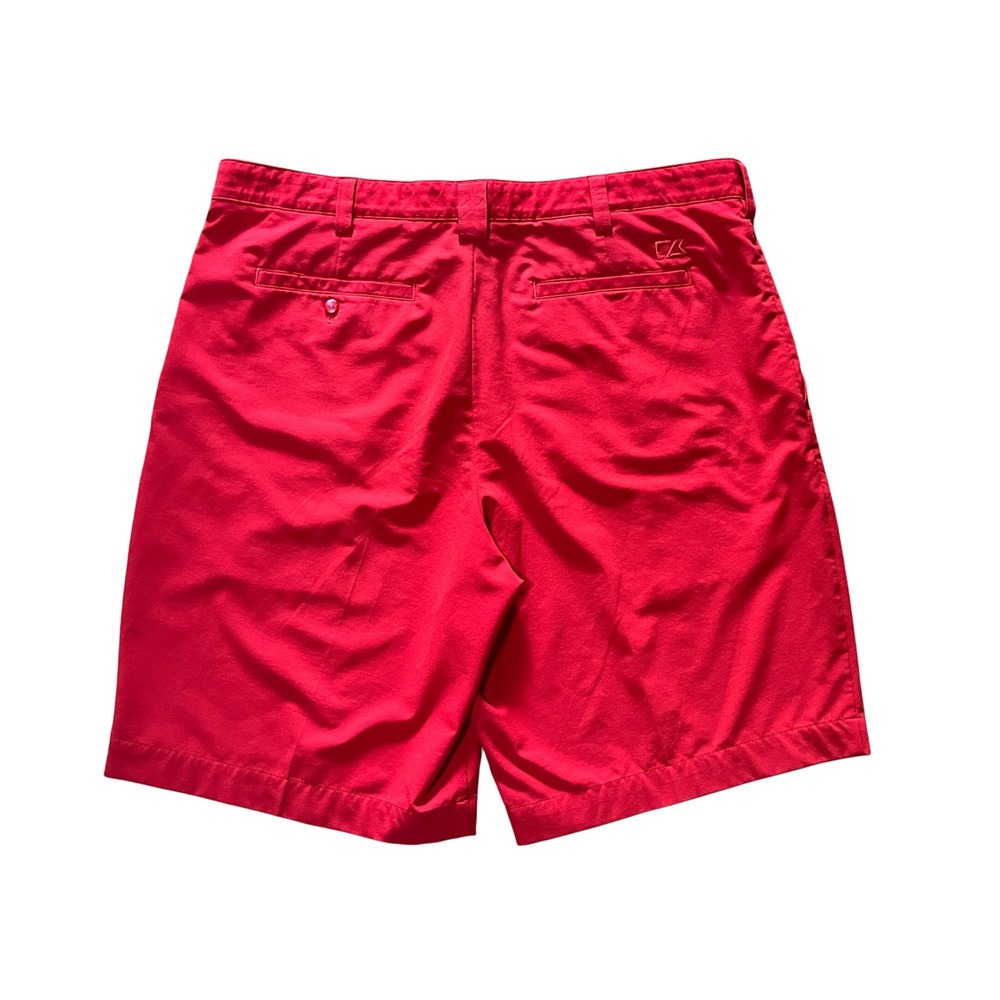 Cutter & Buck Shorts Mens 36 Red CB DryTec Golf Performance Stretch Flat Summer - Picture 3 of 8